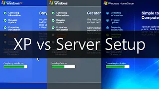 Comparing Windows XP + Server 2003-07 Setup!