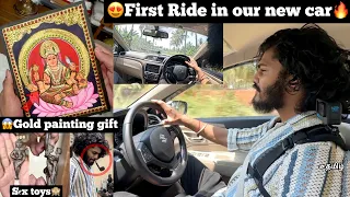 😍First Ride in our New car🔥|🥰gifting 22 Carat Gold painting |😱s*x toys collection| TTF |