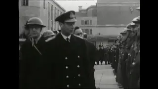 SOUTHAMPTON BLITZ: Still Photographs of King George VI at Southampton After the 'Blitz' of 1939/1940
