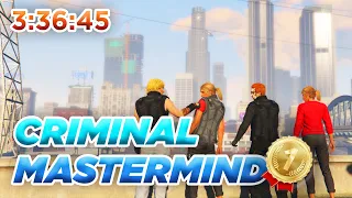 [Ex-WR] Criminal Mastermind Speedrun [3:36:45] (Original Heists) - GTA V Online