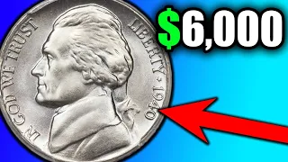 1940 Jefferson Nickel Error Coins Worth More than 5 Cents!