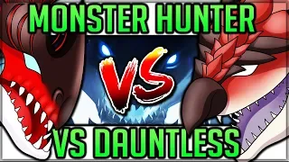 How Good is Dauntless - All You NEED to Know - Dauntless VS Monster Hunter World! (Review/Fun)