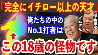 ノムさん「彼は18歳で別格だった」掛布雅之「彼はイチロー以上の打者。とんでもない選手が出てきた」レジェンド達が度肝を抜かれたエグすぎる打者【プロ野球】