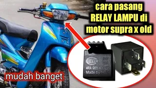 cara pasang relay di lampu supra x lama miko h1 motor