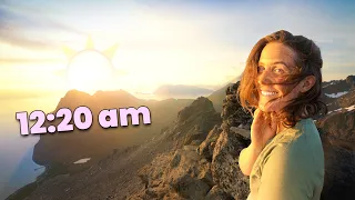 LIVING w/ 24 HOURS of DAYLIGHT - midnight sun mountain climbing