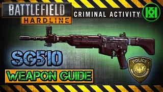 Battlefield Hardline SG510 Review (Gameplay) Best Gun Setup | Weapon Guide (BFH)(SG 510)