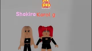 Karol G,Shakira/TQG//roblox versión-Los mundos de Vane y su lado gamer🎶