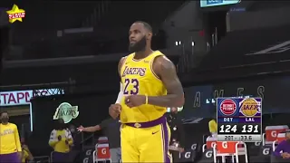 LeBron drains two clutch 3-pointers in double overtime to propel Lakers past Pistons