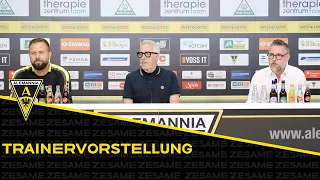 Vorstellung von Cheftrainer Heiner Backhaus I Pressekonferenz Alemannia Aachen
