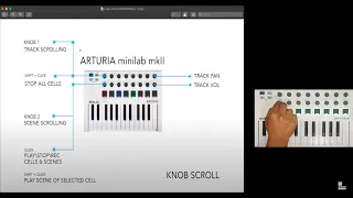 Arturia minilab mkII & Logic Pro X MIDI MAPPING- KNOB SCROLL