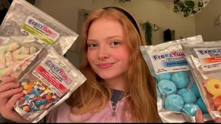 ASMR~💙🩷Eating Freeze dried candies 🍬