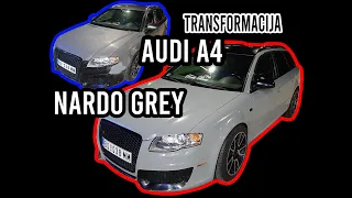 AUDI A4 NARDO GREY FOLIJA - OD BLATA DO ZLATA autofolijebor.rs