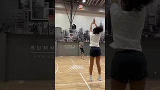 Angel Reese consistently hitting threes in practice