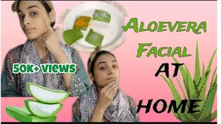 Aloevera Facial at home|Winters glowing facial for teenager|DIY aloevera Facial #aloevera #facial