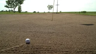 Playing on the sand greens at May Acres Golf Club in Selby, South Dakota | SDPB Sports