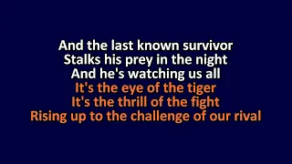 Survivor - Eye of the Tiger (Rocky Soundtrack) - Karaoke Instrumental Lyrics - ObsKure