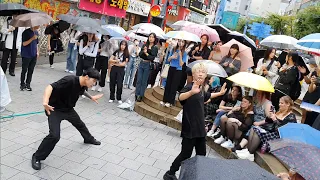 [STREET ARTIST] ONEOF. RAINY DAY PASSION BUSKING . 230830.