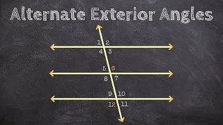 Geometry - Identifying Alternate Interior and Exterior Angles