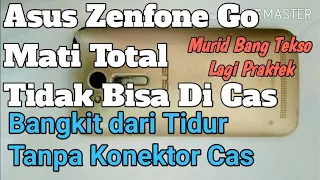 Belajar Servis handphone, Asus zenfone Go. mati total, tidak bisa di cas. Konektor cas rusak