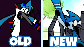 PIBBY Mordecai(Gamers) - OLD vs NEW (FNF Mod Hard/FNF Regular Show)