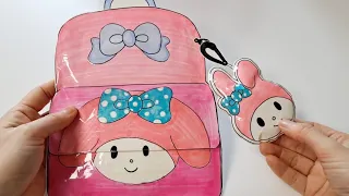 [PaperDiy]새학기 준비하기#Preparing for the new semester #Sanrio #paperdiy #스퀴시