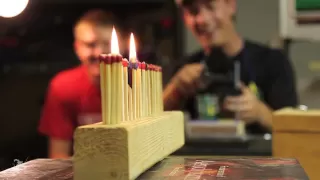 How to light multiple matches with a single bullet