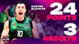 F4 MVP Kostas Sloukas on FIRE in the EuroLeague 2024 Final