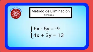 Método de Eliminación - Sistemas de Ecuaciones 2x2