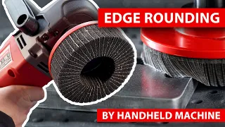 Rounding metal edges - boeck tools on handheld machines