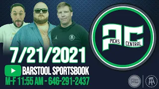 Barstool Sports Picks Central with Brandon Walker & Co. | Wednesday, July 21, 2021