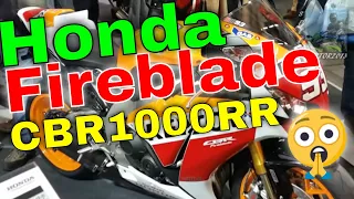мотоцикл Honda спортбайк Fireblade CBR1000rr первый взгляд на спортбайк конторы хонда