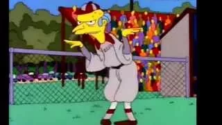 mr burns baseball signals homer at the bat