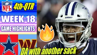 Cowboys vs Washington Commanders FULL GAME 4th QTR WEEK 18 (01/07/2024) | NFL Highlights 2023