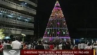 24 Oras: Christmas tree sa DLSU, may mensahe ng pag-asa at pagbangon sa trahedya