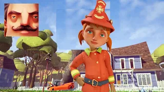 Hello Neighbor - My New Neighbor MYA Firefighter History Gameplay Walkthrough