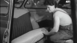 Škoda Octavia - výroba sedadiel (1962)