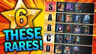 8 RARE Champions You MUST MAX LEVEL - Raid: Shadow Legends Best Rares 2024