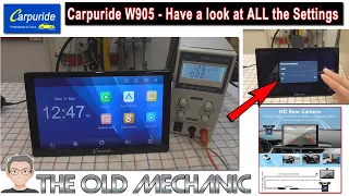 ‼️Carpuride W905 First Impression | Have a look at ALL the Settings ‼️