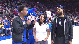 Surprise Marriage Proposal At Sixers Game