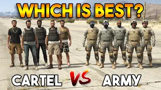 GTA 5 ONLINE : ARMY VS CAYO PERICO CARTEL (WHICH IS BEST?)