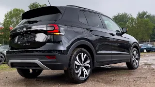 Volkswagen NEW T-Cross LIFE 2023 in 4K Deep Black Pearl 17 inch Manila walk around & Detail