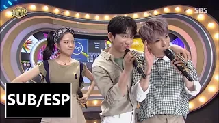 [Sub spa] JINJIDO Momentos Inkigayo (Julio-Agosto) Jisoo Jinyoung Doyoung GOT7 Blackpink NCT127