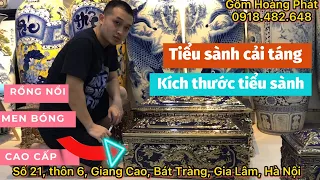 Tiểu sành Bát Tràng cải táng sang cát, bốc mộ | Kích thước tiểu sành | Tiểu quách Bát Tràng cao cấp