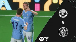 EA Sports FC 24 || Manchester United vs Manchester City Gameplay || 23/24 Season (FIFA 23 Mods)