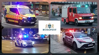 Budapest Emergency Vehicles Compilation/ Budapesti Vonulások Összeállítás - 2023.11.