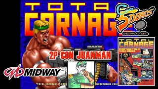 TOTAL CARNAGE - "CON 5 DUROS" Episodio 994 (2P con Juanman) (+ver SNES) (1cc)