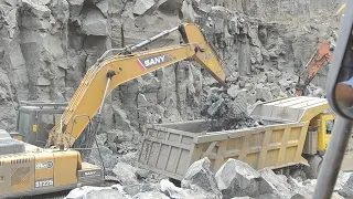 26 अप्रैल 2024, Tata prima loding treck and SANY excavator working amazing video