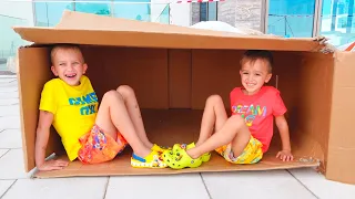 يلعب فلاد ونيكي مع بيوت لعب الأطفال - مقاطع فيديو مضحكة للأطفال