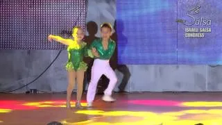 Israeli Salsa Congress 2014 Kevin & Beverly World champions aged 6 & 7