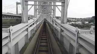 Royal Albert Bridge - driver's eye view